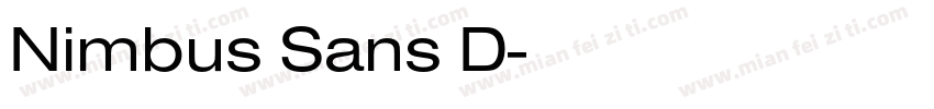 Nimbus Sans D字体转换